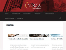 Tablet Screenshot of inerziaformadores.com